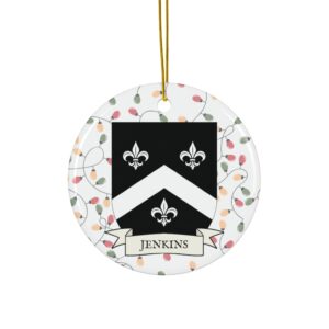 Jenkins Family Coat of Arms Christmas Tree Ornament