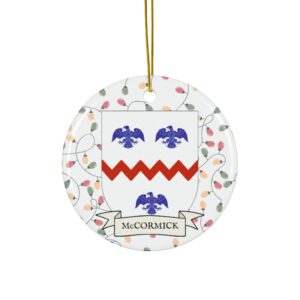 McCormick Family Coat of Arms Christmas Tree Ornament