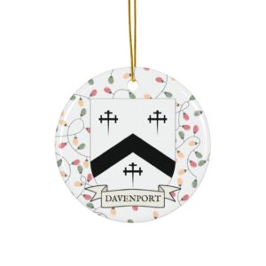 Davenport Family Coat of Arms Christmas Ornament