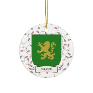 Shane Family Coat of Arms Christmas Tree Ornament