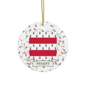 Nugent Family Coat of Arms Christmas Tree Ornament