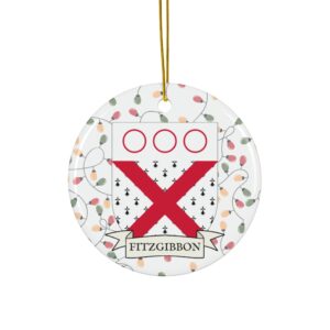 Fitzgibbon Family Coat of Arms Christmas Tree Ornament