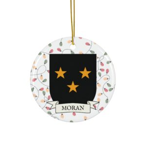 Moran Family Coat of Arms Christmas Tree Ornament
