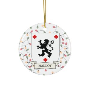 Malloy Family Coat of Arms Christmas Tree Ornament