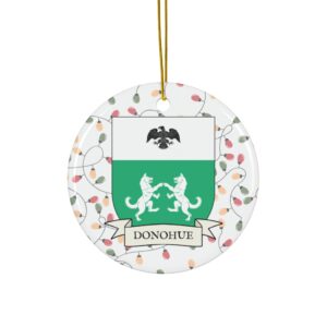 Donohue Family Coat of Arms Christmas Ornament