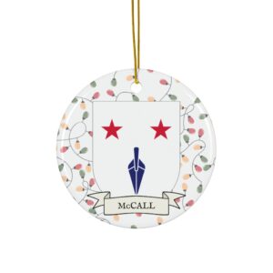 McCall Family Coat of Arms Christmas Tree Ornament