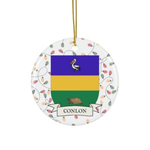 Conlon Family Coat of Arms Christmas Ornament