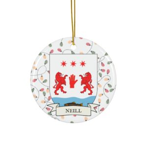 Neill Family Coat of Arms Christmas Tree Ornament