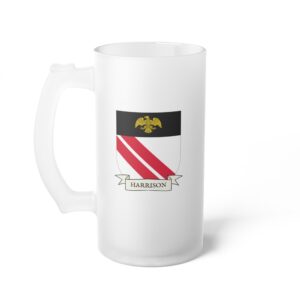 Harrison Family Coat of Arms Beer Mug
