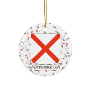 Fitzgerald Family Coat of Arms Christmas Ornament