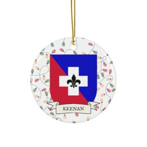 Keenan Family Coat of Arms Christmas Tree Ornament