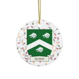 Flood Family Coat of Arms Christmas Ornament