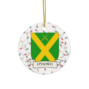 O'Dowd Family Coat of Arms Christmas Ornament