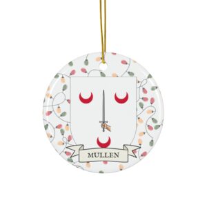 Mullen Family Coat of Arms Christmas Tree Ornament