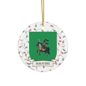 Maguire Family Coat of Arms Christmas Tree Ornament