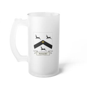 Rogers Family Coat of Arms Beer Mug