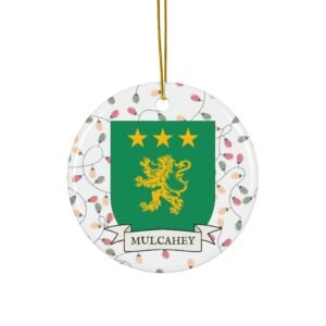 Mulcahey Family Coat of Arms Christmas Tree Ornament