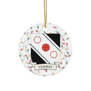 Conway Family Coat of Arms Christmas Ornament