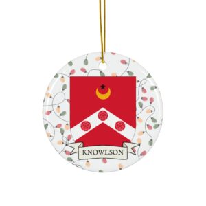 Knowlson Family Coat of Arms Christmas Tree Ornament