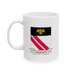 Harrison Family Coat of Arms Coffee Mug