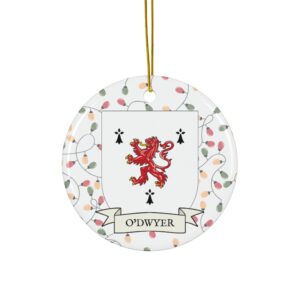 O'Dwyer Family Coat of Arms Christmas Tree Ornament