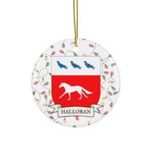 Halloran Family Coat of Arms Christmas Tree Ornament