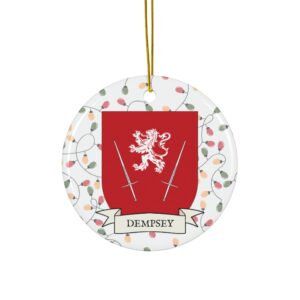 Dempsey Family Coat of Arms Christmas Ornament