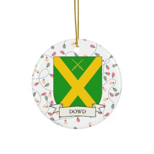Dowd Family Coat of Arms Christmas Ornament