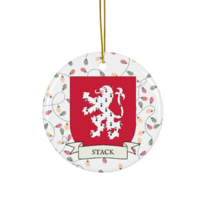 Stack Family Coat of Arms Christmas Tree Ornament