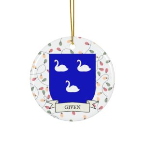 Given Family Coat of Arms Christmas Ornament