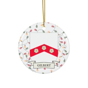 Gilbert Family Coat of Arms Christmas Tree Ornament