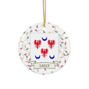 Lally Family Coat of Arms Christmas Tree Ornament