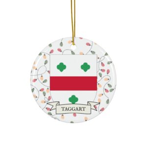 Taggart Family Coat of Arms Christmas Tree Ornament