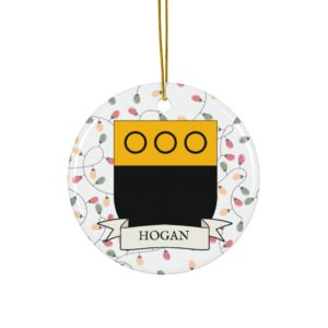 Hogan Family Coat of Arms Christmas Tree Ornament