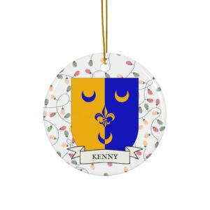 Kenny Family Coat of Arms Christmas Tree Ornament