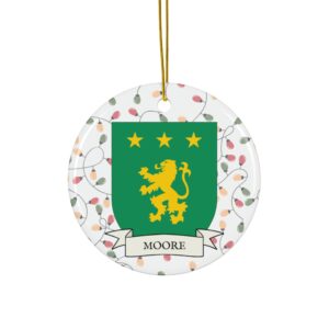 Moore Family Coat of Arms Christmas Tree Ornament
