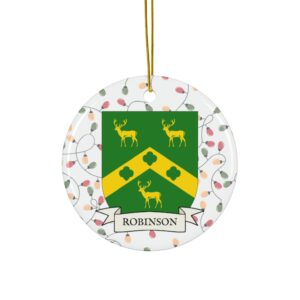 Robinson Family Coat of Arms Christmas Tree Ornament