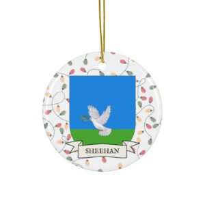 Sheehan Family Coat of Arms Christmas Tree Ornament