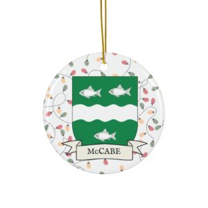 McCabe Family Coat of Arms Christmas Tree Ornament