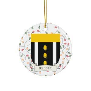 Kelleher Family Coat of Arms Christmas Tree Ornament