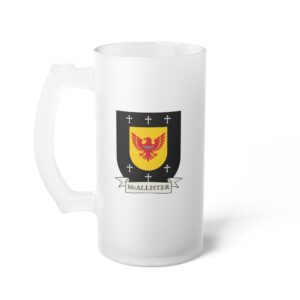 McAllister Family Coat of Arms Beer Mug