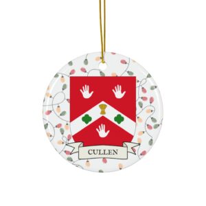 Cullen Family Coat of Arms Christmas Ornament