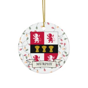 Murphy Family Coat of Arms Christmas Tree Ornament