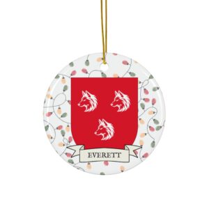 Everett Family Coat of Arms Christmas Ornament