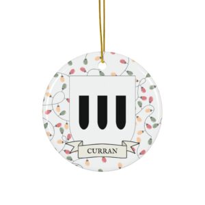 Curran Family Coat of Arms Christmas Ornament