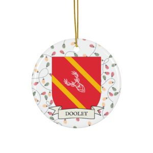 Dooley Family Coat of Arms Christmas Ornament