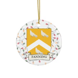 Fanning Family Coat of Arms Christmas Ornament