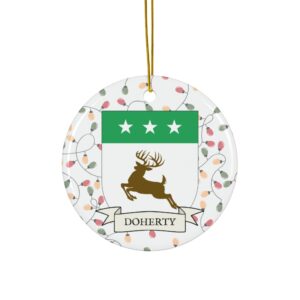 Doherty Family Coat of Arms Christmas Ornament