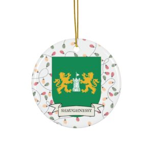 Shaughnessy Family Coat of Arms Christmas Tree Ornament