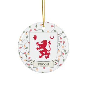 Keogh Family Coat of Arms Christmas Tree Ornament